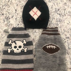 Three XS dog sweaters